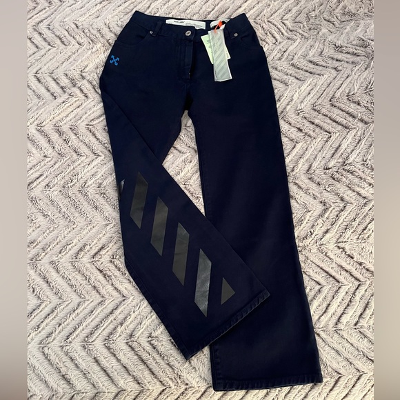 Off-White Pants - Off-White c/o Virgil Abloh Crop Blue Denim Pants 🌼HOST PICK🌼